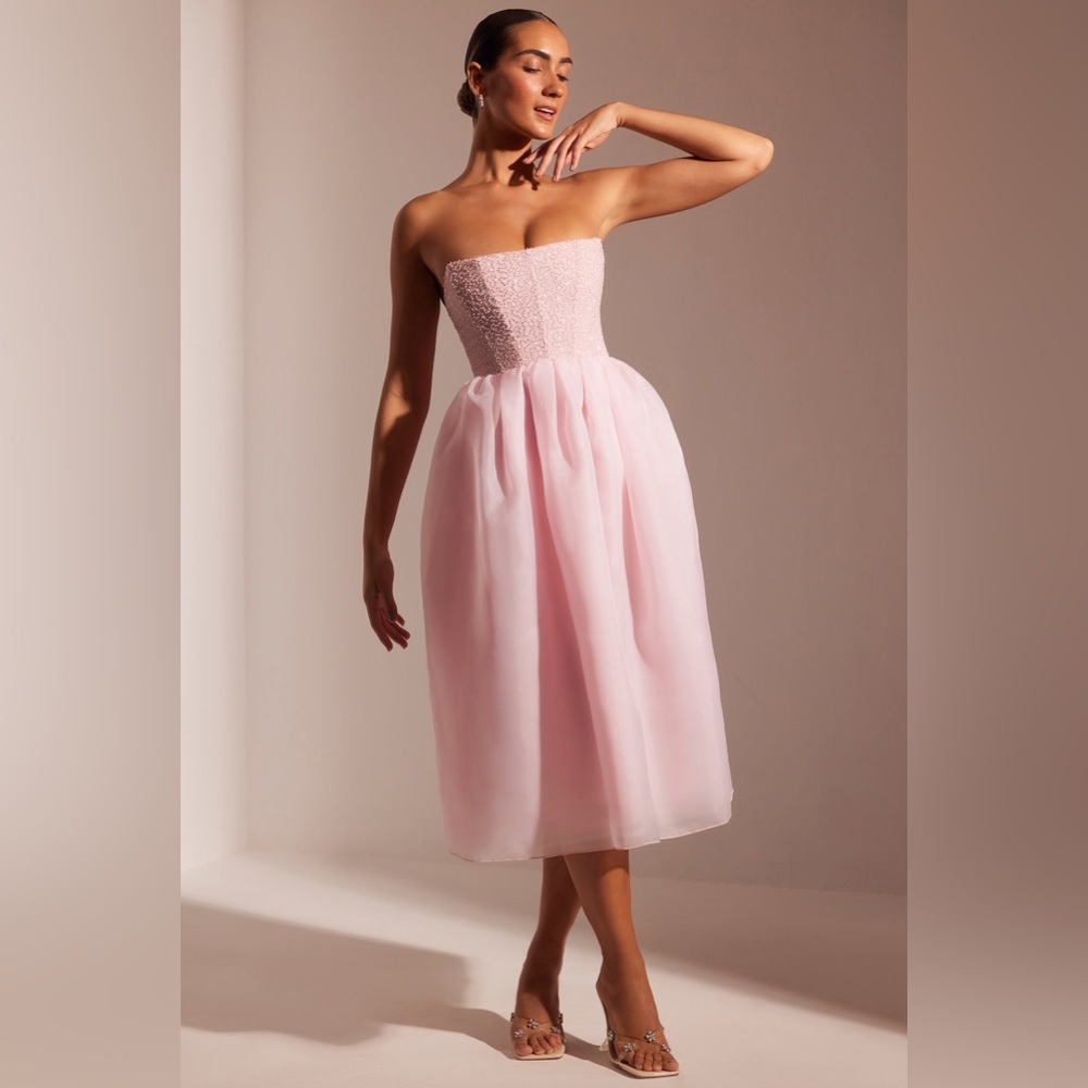 Oh Polly Strapless Pink Dress - Picture 9 of 10